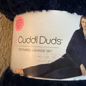 Cuddl Duds Plush Lounge Set in Navy